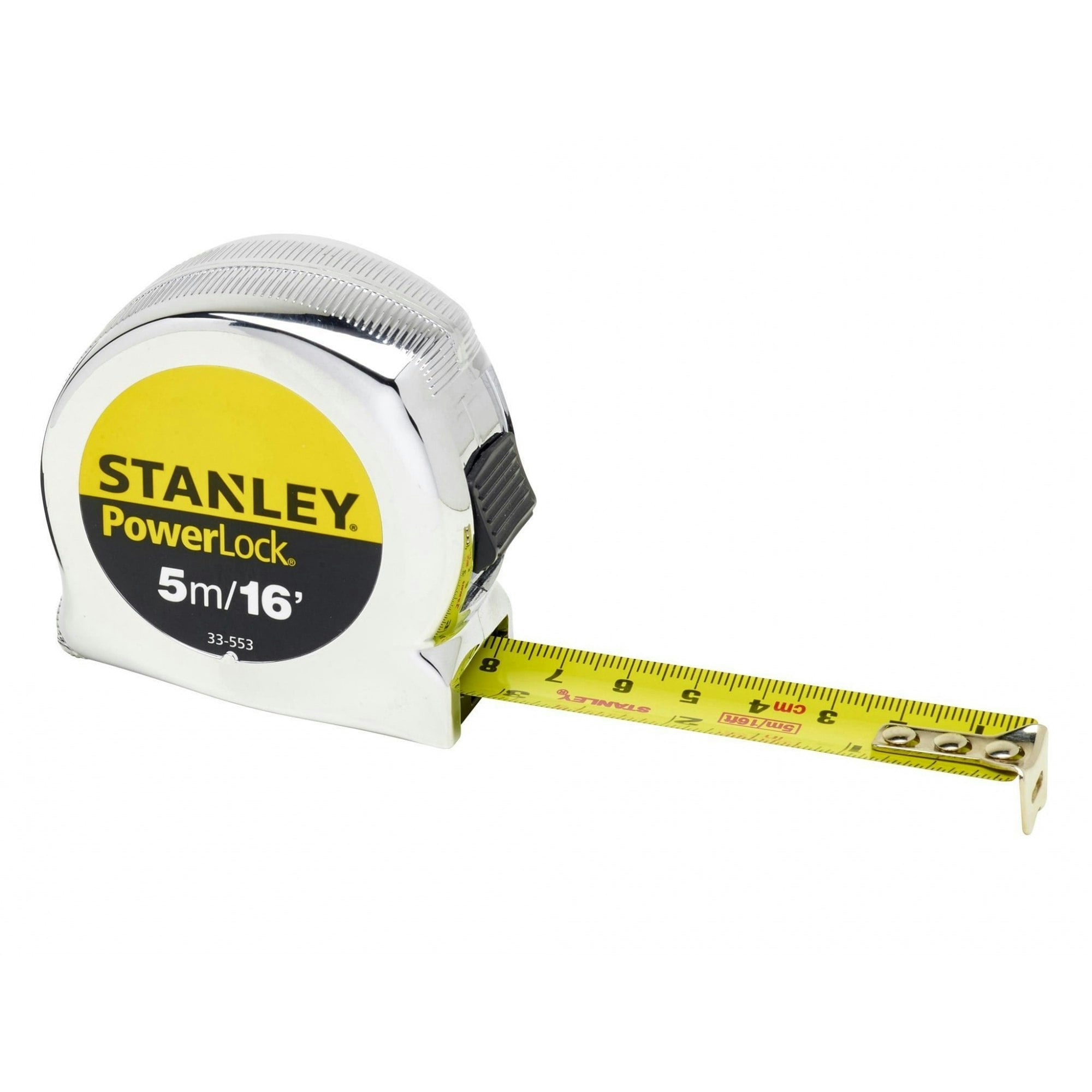 Stanley Hand Tools Powerlock Classic Pocket Tape - Multi Colour - 5m/16ft (Width 19mm)