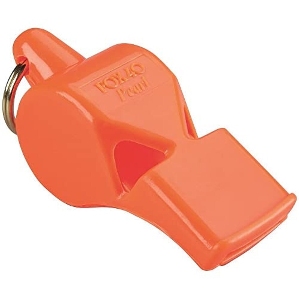 Fox 40 Pearl Safety Whistle and Strap - Orange - - Whistles - FXW105O
