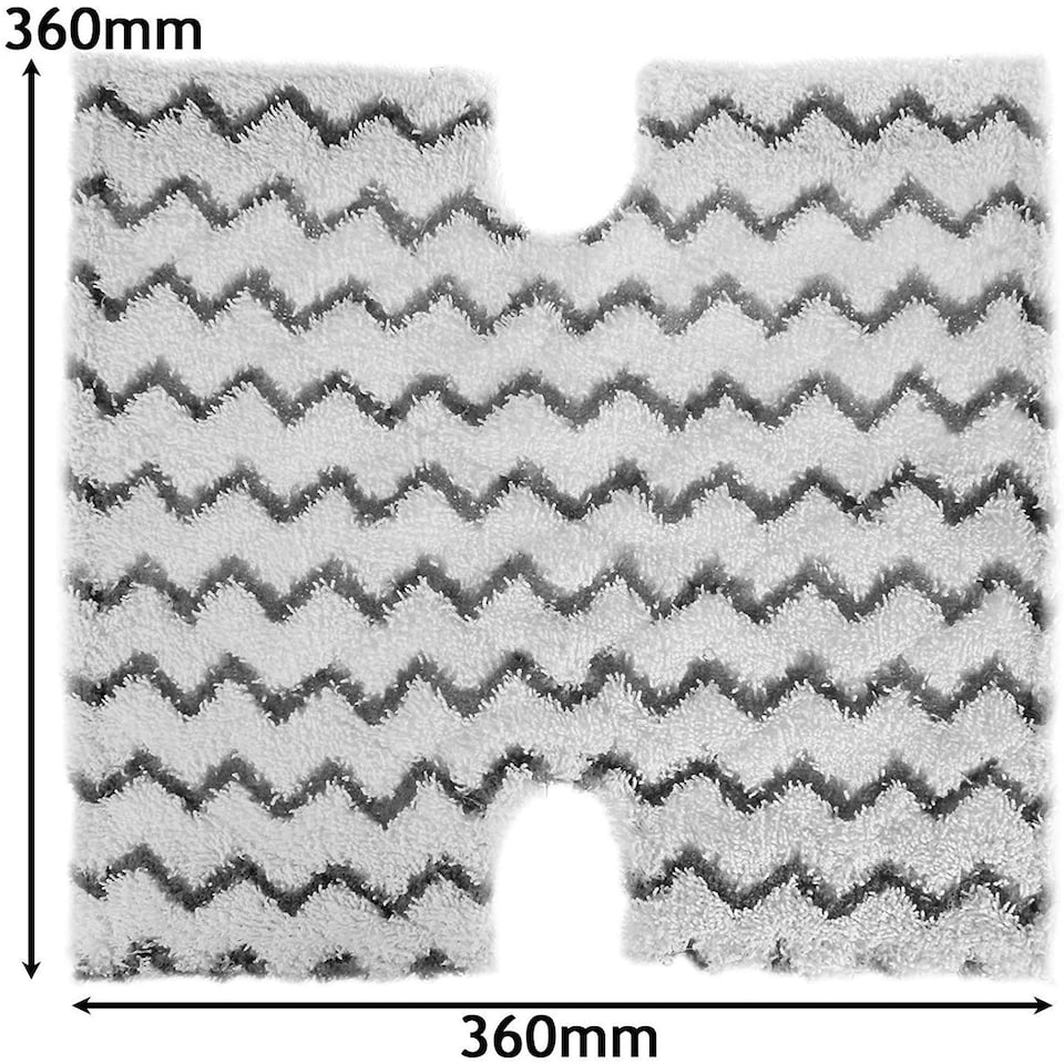 image 1 of SPARES2GO Cover Pads for SHARK Steam Cleaner Mop Dirt Grip S6001 S6003 Klik n' Flip x 2