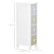 image 5 of HOMCOM Chest of Drawers, 4 Drawer Dresser, Storage Organizer Toilet Tissue Cabinet for Bedroom, Bathroom