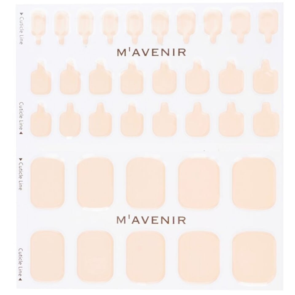 image 1 of Nail Sticker (pink) - # Classic Babypink Pedi - 36pcs Pink