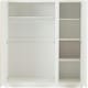 image 7 of Malvern 4 Piece Bedroom Set with 3 Door Triple Wardrobe Black