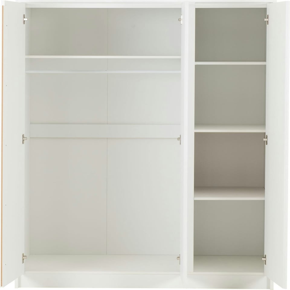 image 1 of Malvern 4 Piece Bedroom Set with 3 Door Triple Wardrobe Black
