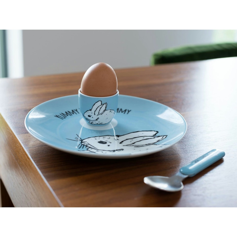 image 1 of Creative Tops Into The Wild Little Explorer Bunny 3 Piece Breakfast Set
