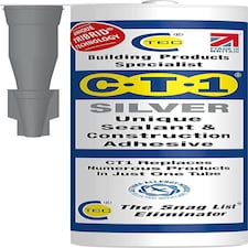 CT1 - Silver - Building Sealant & Adhesive Snag Tube for Virtually Any Material (1)