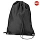 image 1 of BagBase Budget Water Resistant Sports Gymsac Drawstring Bag (11 Litres) (Pack of 2) - Black - One Size | Black | One Size