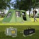 image 5 of Outsunny 3-4 Man Tunnel Tent with Sewn in Floor, 3000mm Waterproof | Green | Green