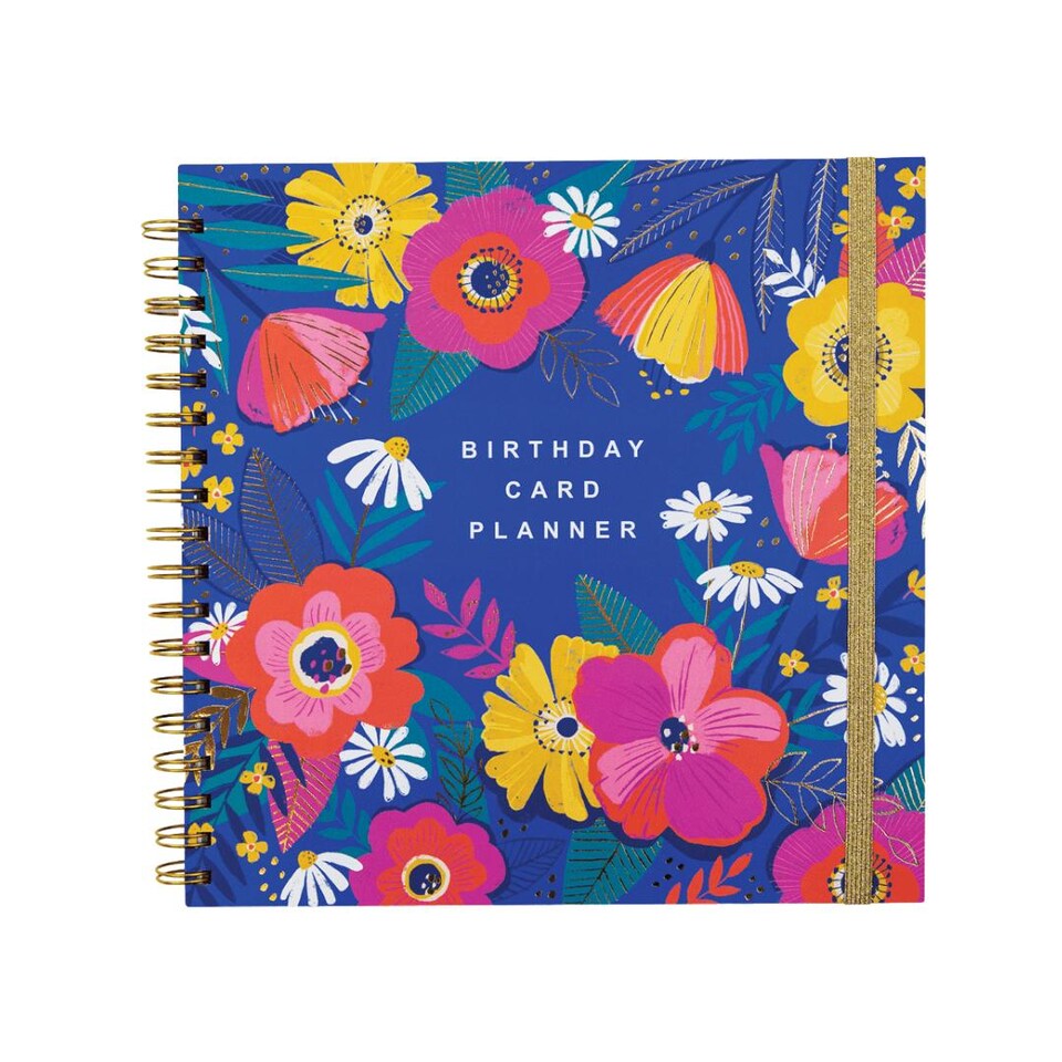 image 1 of Rachel Ellen Floral Birthday Card Planner & Organiser