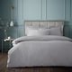 image 1 of Bianca 180 Thread Count Egyptian Cotton Duvet Cover Set | Silver | Silver Grey | Super King