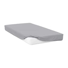 Belledorm 200 Thread Count Egyptian Cotton Deep Fitted Sheet - Platinum - Superking