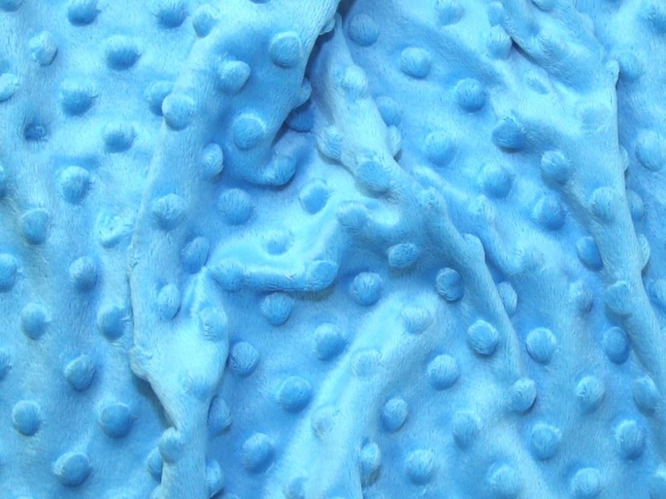 Turquoise Textured Baby Soft Fleece Fabric for Dressmaking, Toy Making, 150cm / 59" Wide - per metre