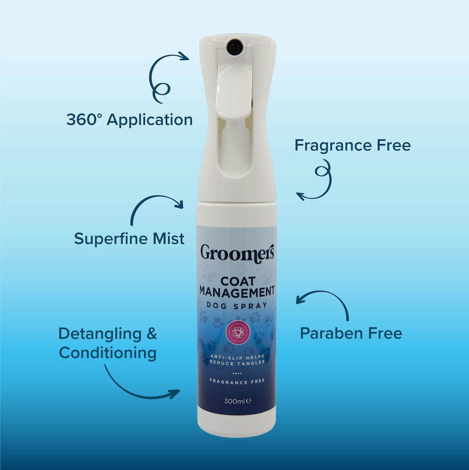 image 1 of Groomers Coat Care Coat Management Dog Spray 300ml - Fragrance Free
