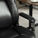 image 8 of HOMCOM Faux Leather Desk Chair with Adjustable Height, 227kg 500LBS, Black 