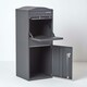 image 5 of SMART PARCEL BOX® Large Curved Top Front Access Dark Grey Grey