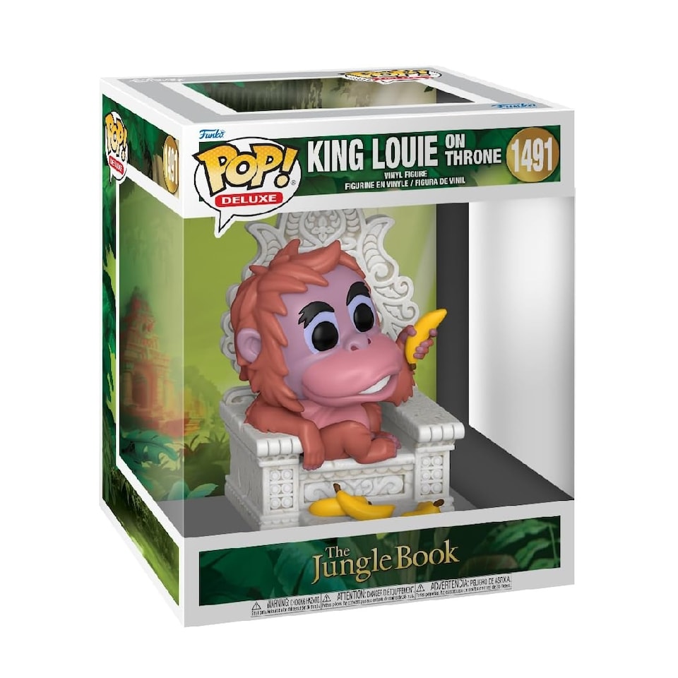 image 1 of Funko Pop Deluxe The Jungle Book King Louie On Throne Figure 1491