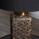 image 2 of Denisa Black & Gold Ceramic Table Lamp Black