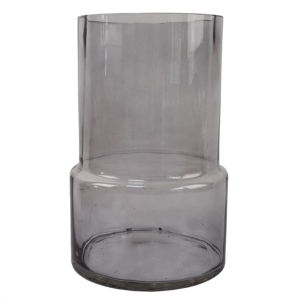 image 1 of Glass Vase Grey Smoke Glass Vase 26cm Botanik | Grey | 26
