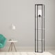 image 6 of Giles - Shelved Unit Floor Lamp with Glass Shade