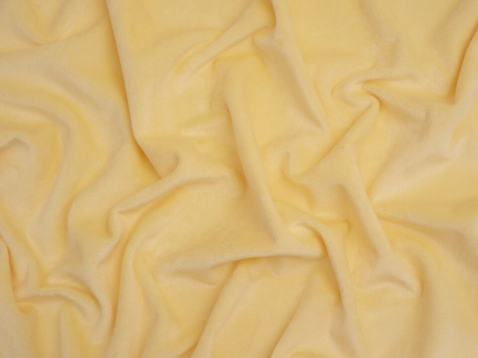 Minerva Core Range Yellow Super Soft Plush Fleece Fabric for Dressmaking, Toy Making, 150cm / 59" Wide - per metre