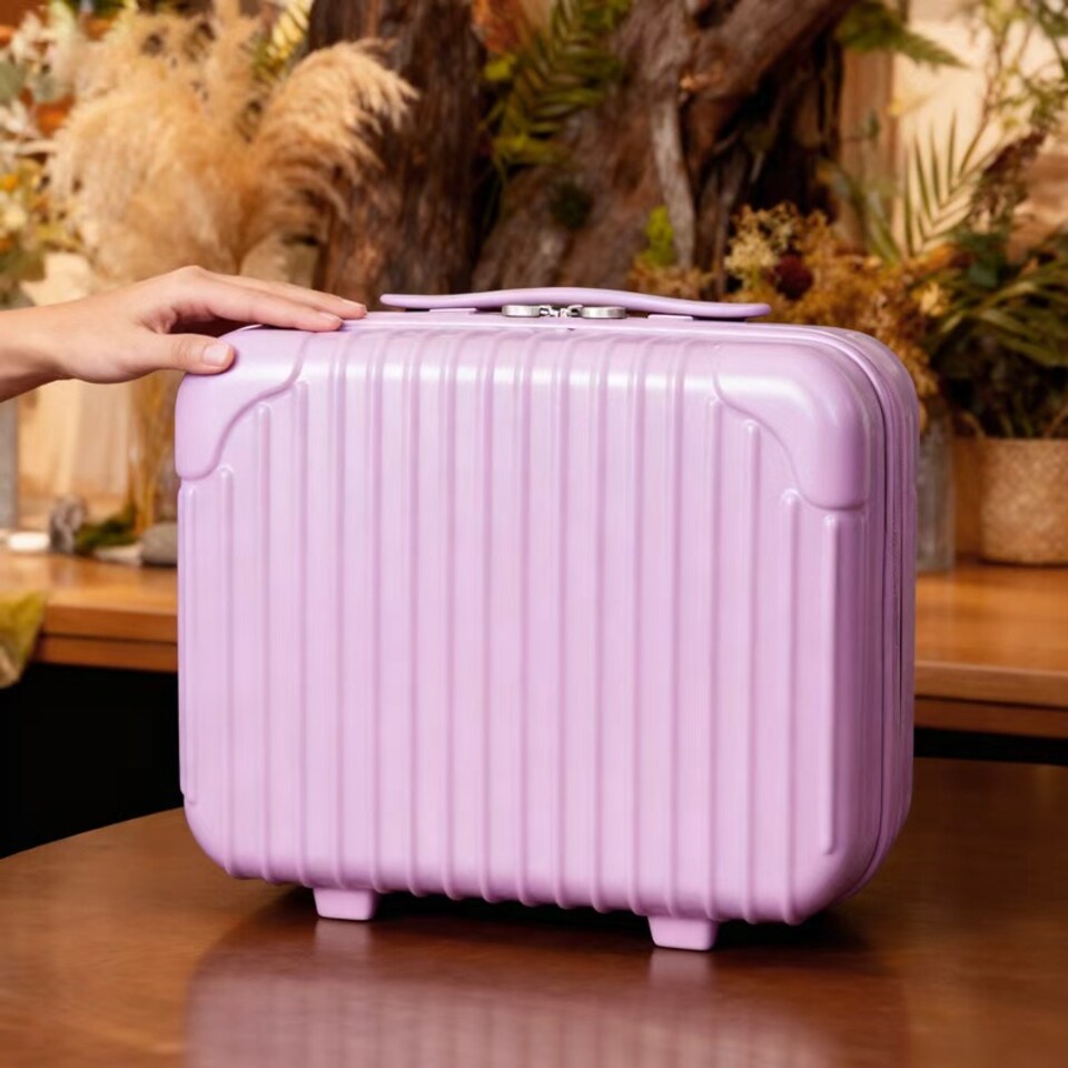 image 1 of Travel Makeup Vanity Case Lightweight Strap-on Toiletries Organiser