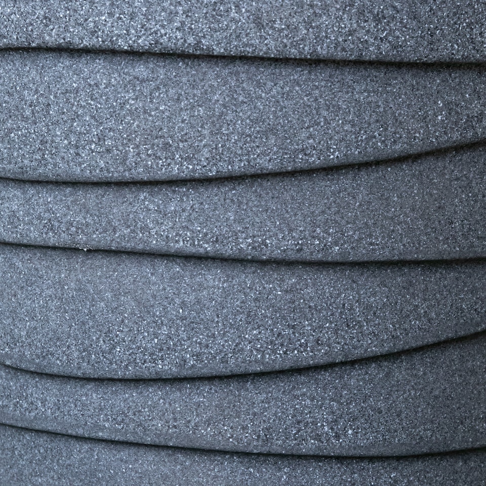 image 1 of 56cm Medium Round Grey Garden Patio Trojan Plant Pot