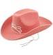 image 4 of Pink Cowboy Hat with Tiara