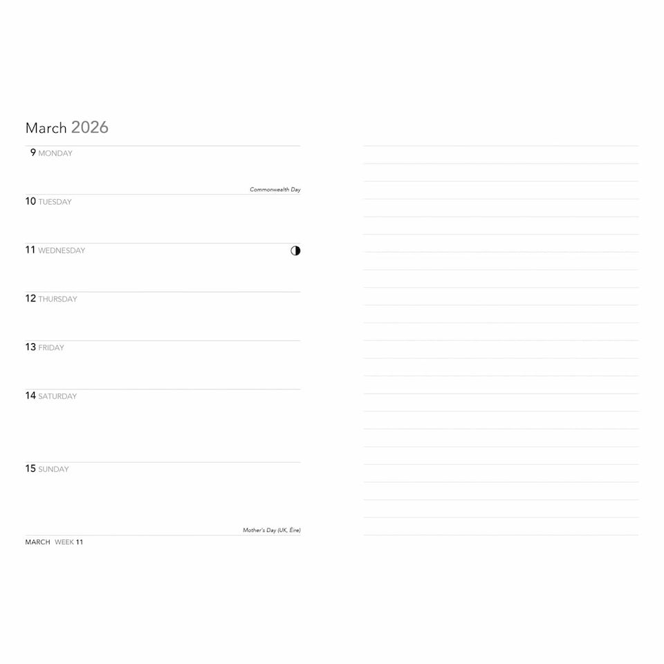 image 1 of Botanical Bee A5 Diary 2026, General Diaries, Week To View, Lifestyle, Gift