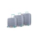 image 1 of Rock Tulum 3 Piece Set Suitcases Grey/Aqua | Grey | Large