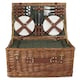 image 3 of 6 Person Green Tweed Classic Picnic Basket