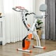 image 2 of HOMCOM 2-In-1 Folding Exercise Bike with 8-Level Magnetic Resistance Black