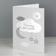 image 6 of Personalised New Baby Moon & Stars Card
