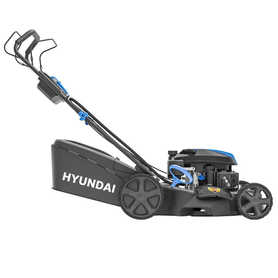 image 1 of Hyundai 22 Inch 56cm Self-Propelled Petrol Lawnmower, Electric Start, 196cc HYM22200SPEX