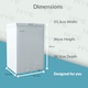 image 5 of HYE 96 Litre Freestanding Chest Freezer, 60cm, White - RF01CF96W24