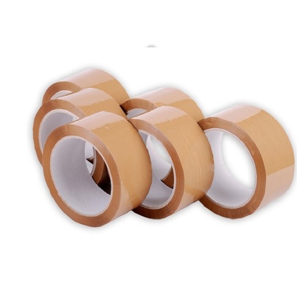 image 1 of Packaging Polyprop Tape (Pack of 6) - Clear - 48mm x 66m