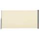 image 1 of Outsunny Retractable Sun Side Awning Screen Fence Patio Garden Wall Balcony Screening Panel Outdoor Blind Privacy Divider (3x1.6M, Cream White) | Cream