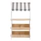 image 5 of Hooga Kids Wooden Toy Shop, Role Play Shop Market Stand With Realistic Shelving and Fabric Canopy
