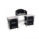 image 7 of Oypla Large Portable Folding Outdoor Aluminium Camping Travel Kitchen Work Top Black