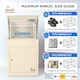 image 10 of SMART PARCEL BOX® Medium Front Access | Cream | 1