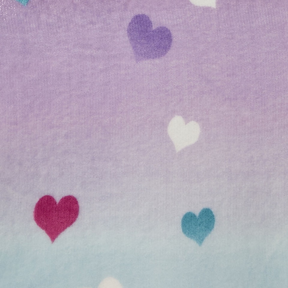 image 1 of Bedlam Cosy Ombre Heart Duvet Cover Set Multi