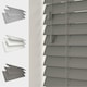 image 2 of Faux Wooden Venetian Blind, Tape 75cm x 200cm | White