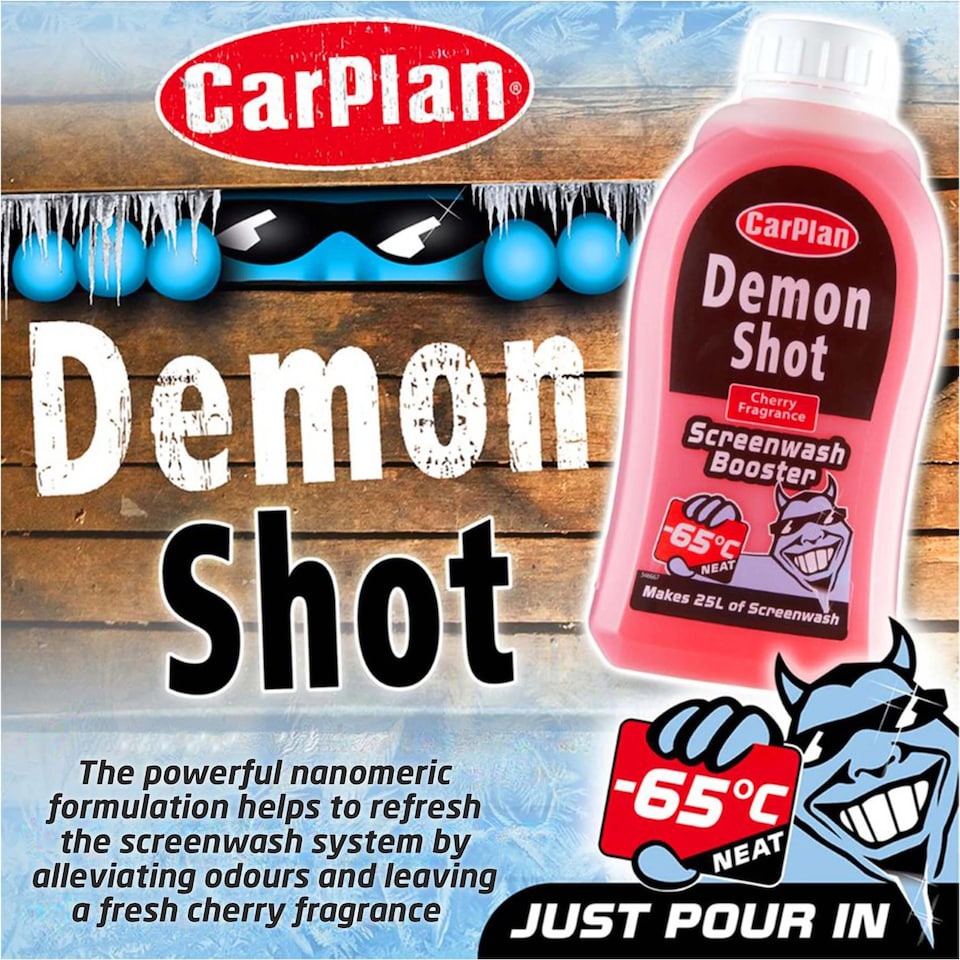 image 1 of CarPlan Demon Winter Essentials 3 Piece Kit Screenwash, De-Icer & Scraper