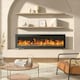 image 2 of Living and Home 60 Inch Modern Electric Fireplace - Wall Mounted/Freestanding, with Remote Control, 1800W