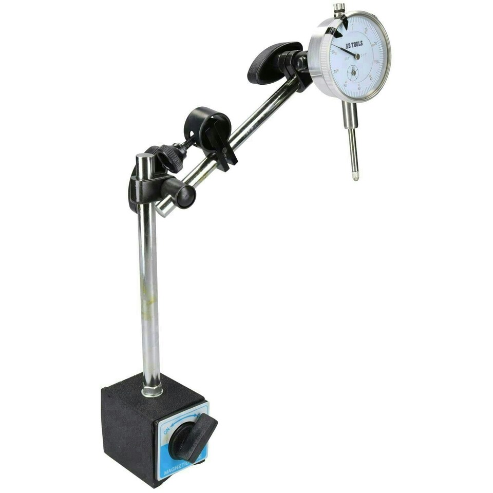 image 1 of Imperial Dial test indicator DTI Gauge & Magnetic Base Stand Clock Gauge TDC