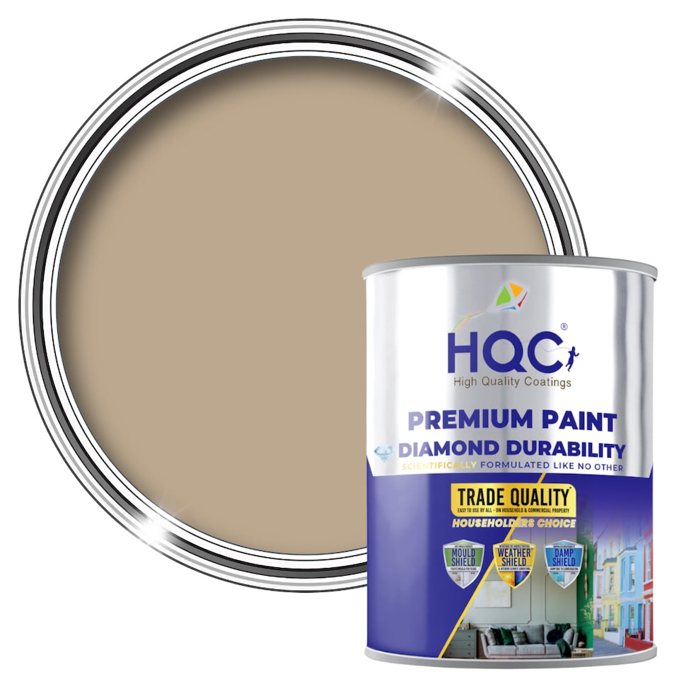image 1 of HQC Masonry Paint -  Weatherproof & Long-lasting Protection For All Exterior Walls - Sandstone - 20L