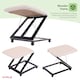 image 10 of Adjustable Folding Cushion Padded Footstool Foot Rest