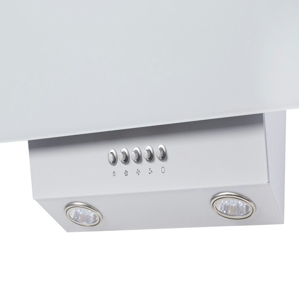 image 1 of SIA EAG61WH 60cm White Angled Chimney Cooker Hood Kitchen Extractor Fan