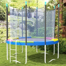 SPORTNOW 8FT Trampoline Pad Spring Cover, Waterproof, Multi-Colored | Multi
