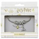 image 2 of Harry Potter Silver Plated Bracelet with three Spell beads, Deathly Hallows & Snitch Charms- HP0090