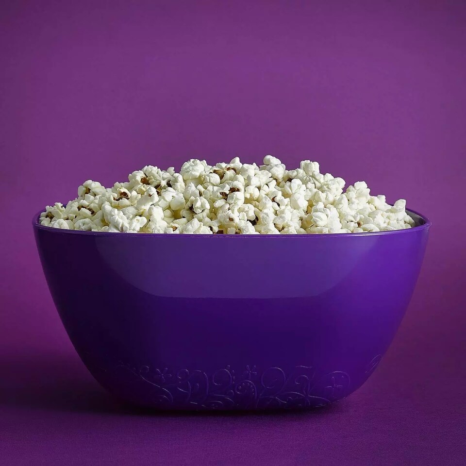 image 1 of Large Durable Plastic Salad Serving Bowl Microwave Dishwasher Food Safe | Purple | Purple | 1