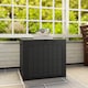 image 9 of Outsunny 93L Plastic Garden Storage Box, Outdoor Storage Box with Handles, Waterproof Outdoor Storage Container for Garden Tools and Accessories, Black